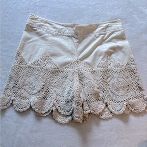 Free People Crochet Shorts